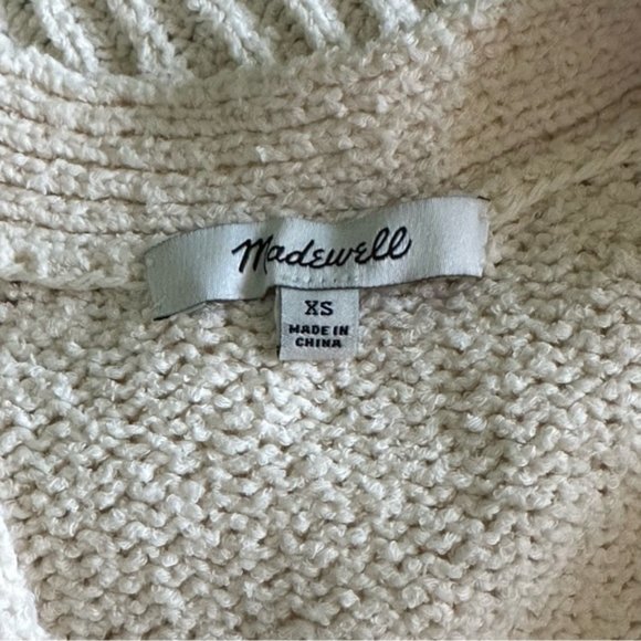 NWOT Madewell Chatterton Fringe Cardigan Sweater sz XS - Picture 10 of 12